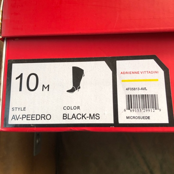 Adrienne Vittadini Faux Suede High Heel Dress Boots 10M - Picture 9 of 11